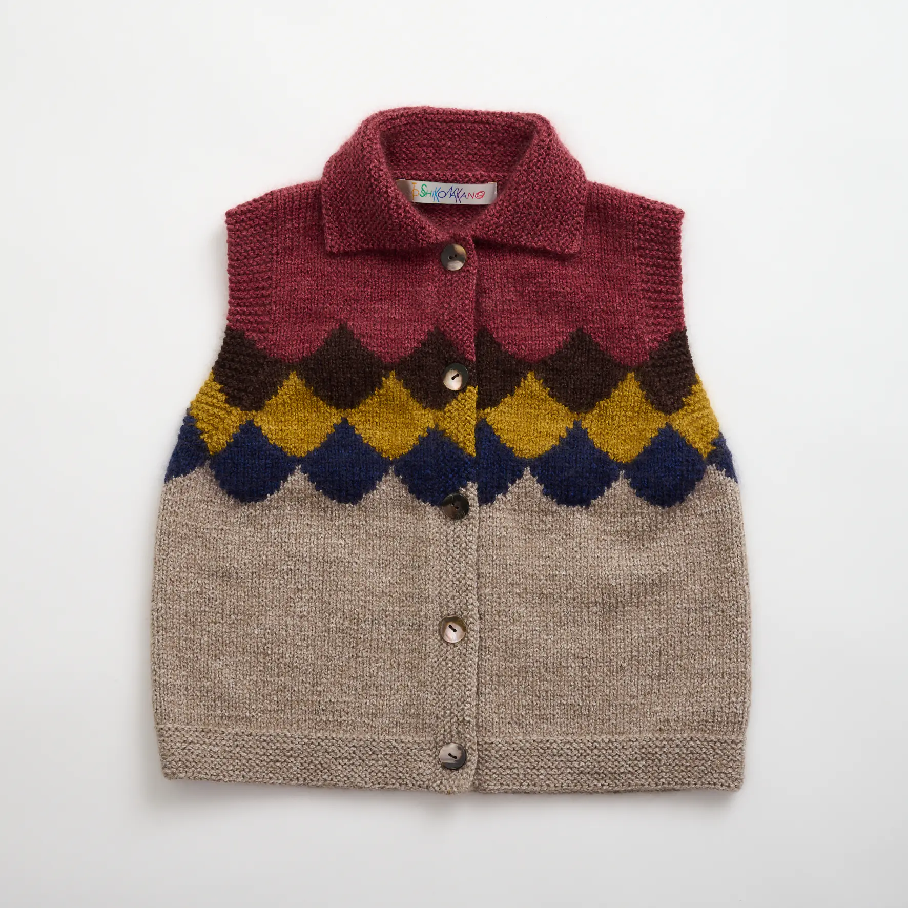 スカラップパッチベスト